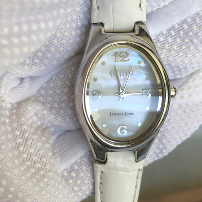 Reloj Ecclissi Plata 925 Mujer Año 2001 Oval Madreperla