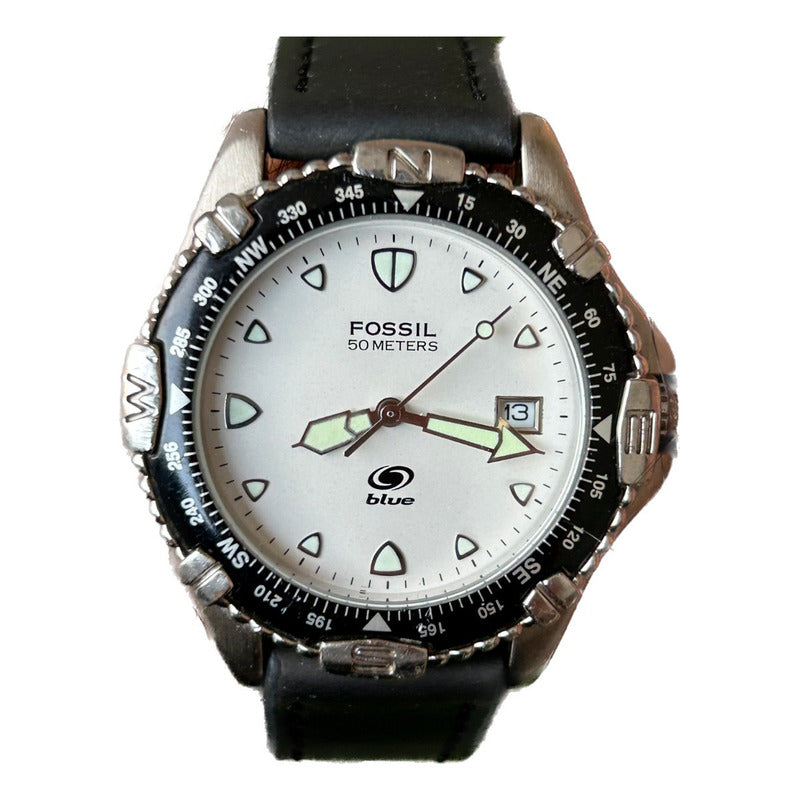Reloj Fossil Hombre Año 2000 Dial Perlado Blue Serie