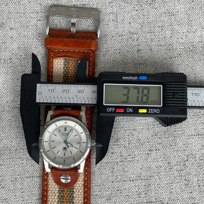 Reloj Fossil Unisex 2004 Correa Bund Serie Blue Lume Único