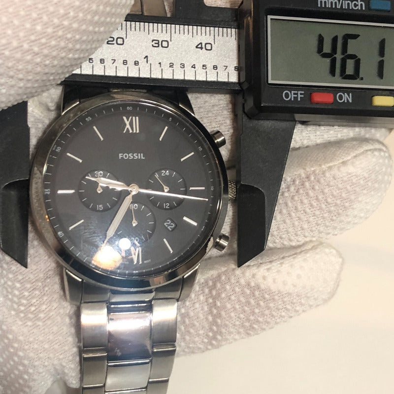 Reloj Fossil Hombre Año 2018 Cronógrafo Neutra  Acero Negro