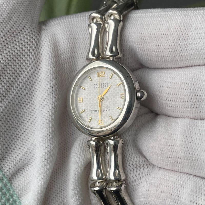 Reloj De Plata 925 Ecclissi Mujer Año 2002 Bamboo Link