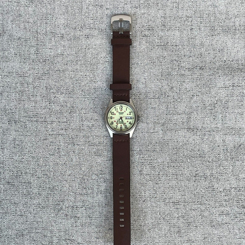 Pulsar By Seiko Hombre1996 Railroad Approved Lume Completo