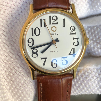 Reloj Timex Vintage Q Quartz Hombre Año 1987 Súper Escaso