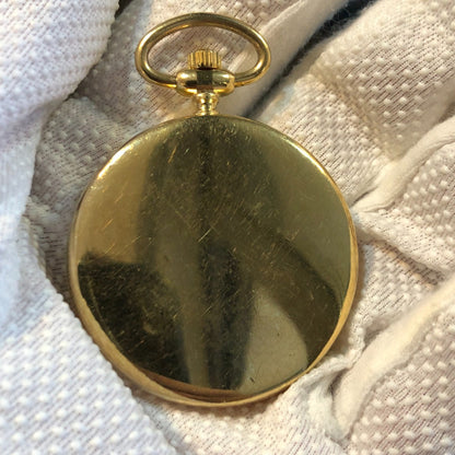 Reloj De Bolsillo Carolee Cuarzo Años 90 Dorado Clásico