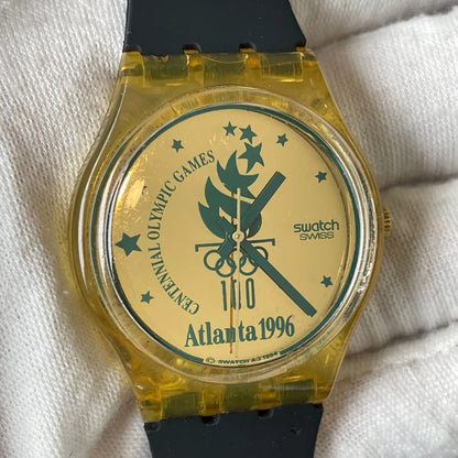 Reloj Swatch Atlanta Hombre 1994 Gz136 Olímpico100años Suizo