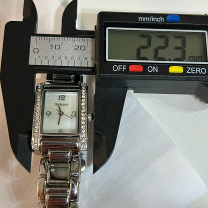Reloj Joya Style&co Mujer 2008 Madreperla Rectangular Escaso