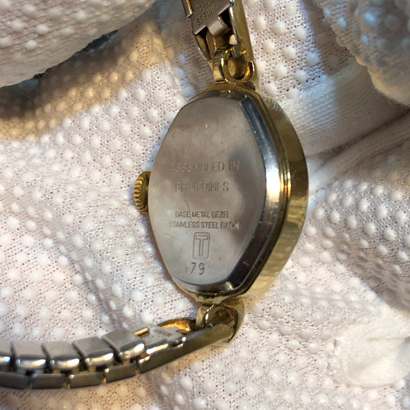 Reloj Acqua By Timex Mujer A Cuerda Vintage Años 80s Dorado