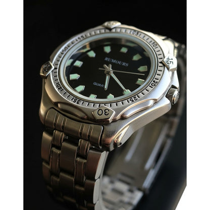 Reloj Rumours Hombre Vintage 1997 Negro Diver Japan Movt