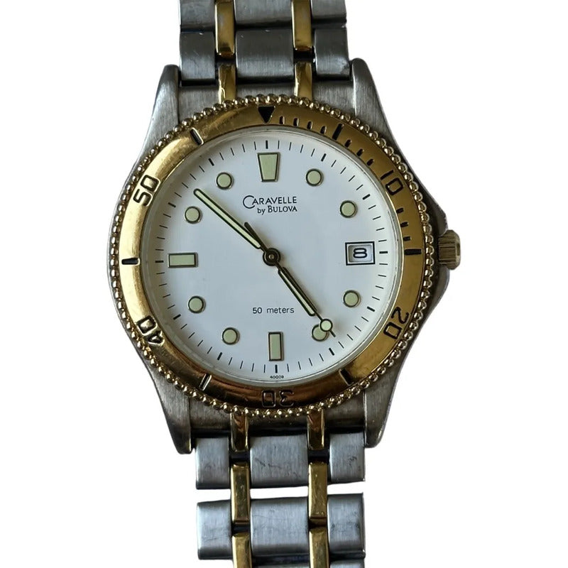 Caravelle By Bulova 1999 Hombre 37mm Twotone Sport-dress