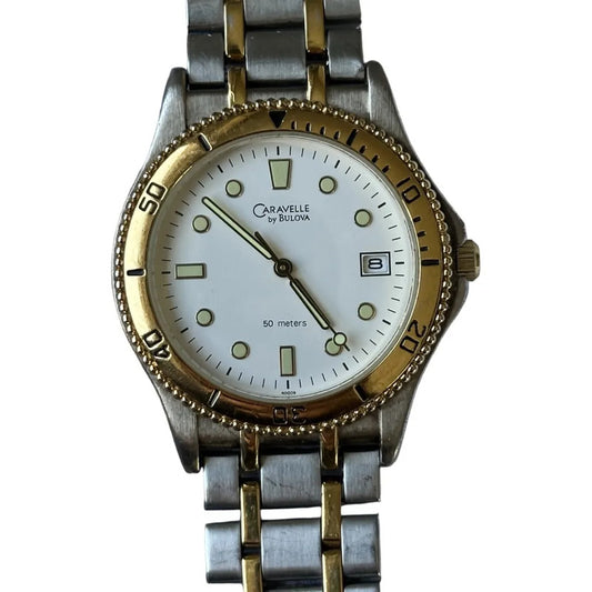 Caravelle By Bulova 1999 Hombre 37mm Twotone Sport-dress