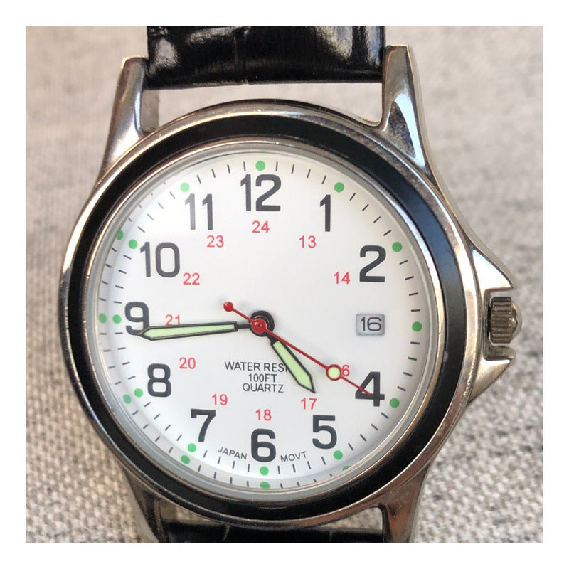 Reloj Puritan 24 Hrs Estilo Militar Fines 90´s Hombre