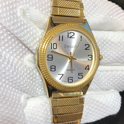 Reloj Details Hombre Año 2003 Dial Sunburst Correa Expandible