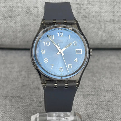 Reloj Swatch Gent 2003 Azul Sunburst Transparente Gm415 Azul