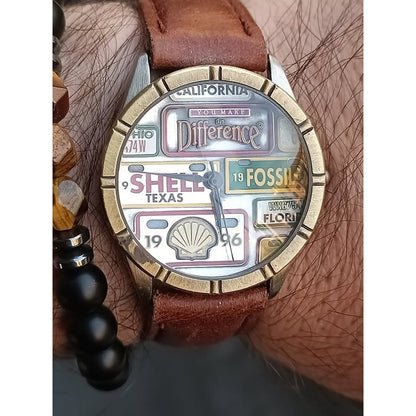 Reloj Fossil 1996 Shell Oil Company California Hombre