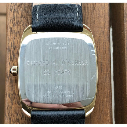 Reloj Hamilton 9864 Vintage Hombre Batería Y Correa Nuevas