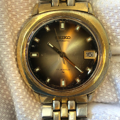 Reloj Seiko Hombre Año 1976 Ahumado 17 Jewels Automático
