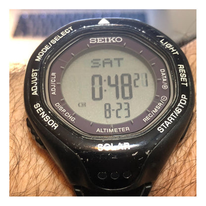 Reloj Seiko Solar Altimeter Hombre Aventura 2004 Raro Chile