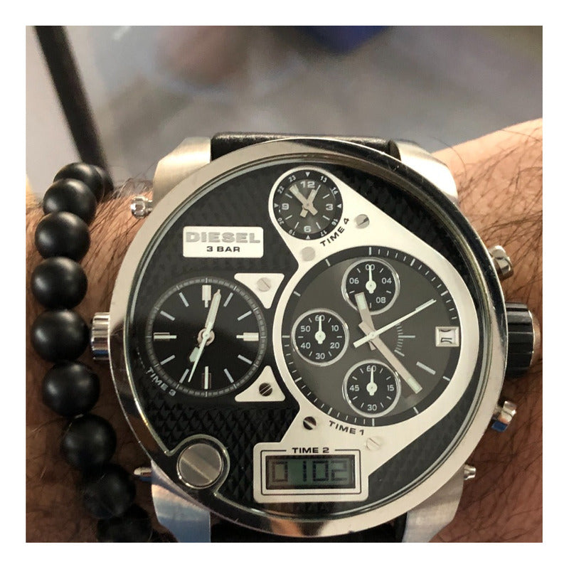 Reloj Diesel Dz-7125 Vintage Hombre Muy Grande Descontinuado