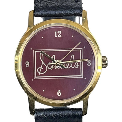 Reloj Shauels Unisex A Cuerda Ca. Año 1980 Dial Marrón Único