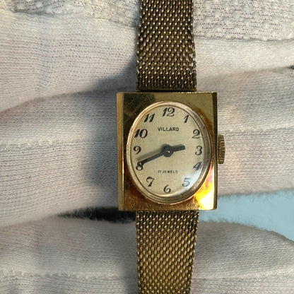 Reloj Villard Mujer A Cuerda Vintage Año 1959 Cuadrado Suizo