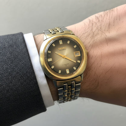 Reloj Seiko Hombre Año 1976 Ahumado 17 Jewels Automático