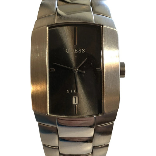 Reloj Guess Steel Hombre Inicios Años 2000 Sunburst Compacto