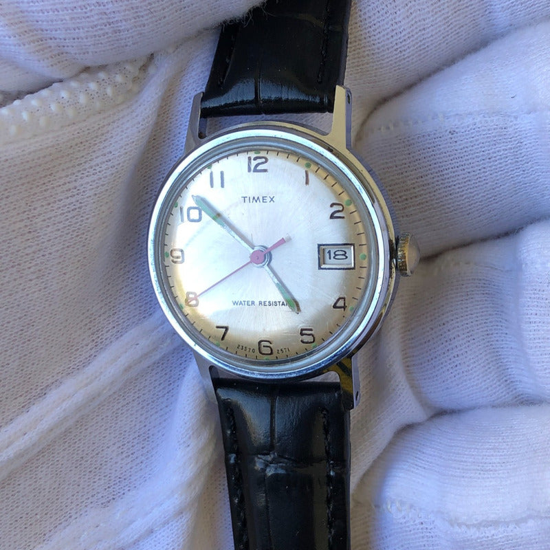 Reloj Timex Hombre 1971 Compacto 31 Mm A Cuerda Case France