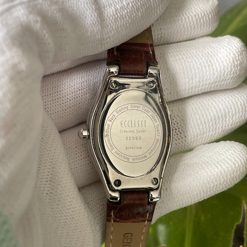 Reloj Plata 925 Ecclissi Mujer 2004 Dial Madreperla Cuarzo