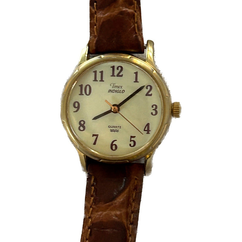 Reloj Timex Mujer Vintage 1997 Luz En Dial Pulsera Original