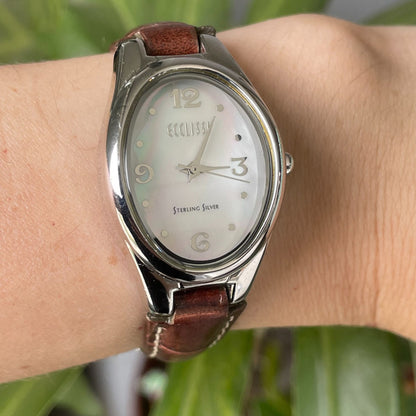 Reloj Plata 925 Ecclissi Mujer 2004 Dial Madreperla Cuarzo