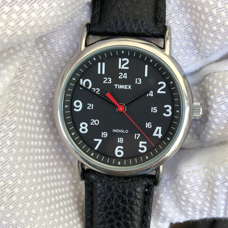 Reloj Timex Hombre 2011 Indiglo 40mm Dial Negro Weekender