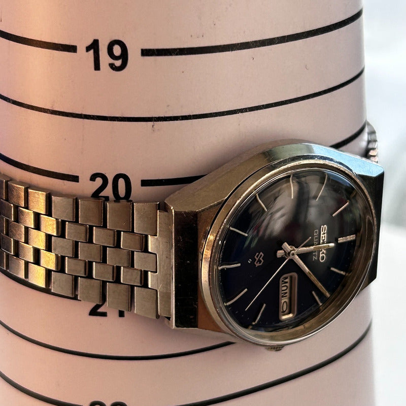 Reloj  Seiko Sq Hombre Dic.1978 Dial Azul Clásico Vintage