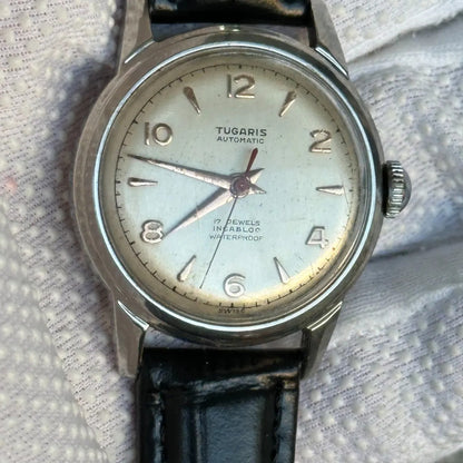 Reloj Tugaris Automático Hombre 1952 Incabloc Suizo Compacto