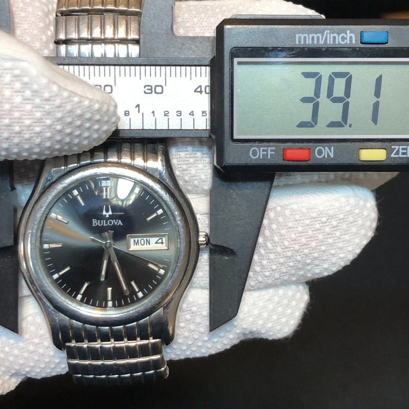 Reloj Bulova Hombre 2002 Correa Expandible Funciona Perfecto