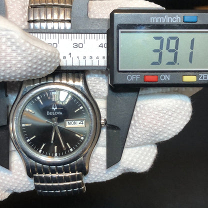 Reloj Bulova Hombre 2002 Correa Expandible Funciona Perfecto