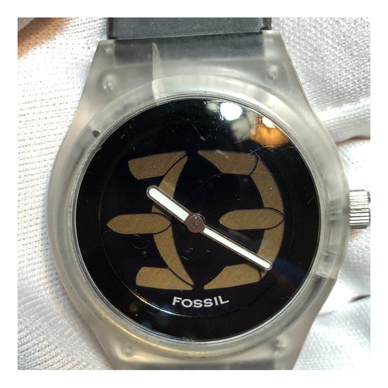 Reloj Fossil Bigtic Hombre Escasísimo Translúcido Año 2003