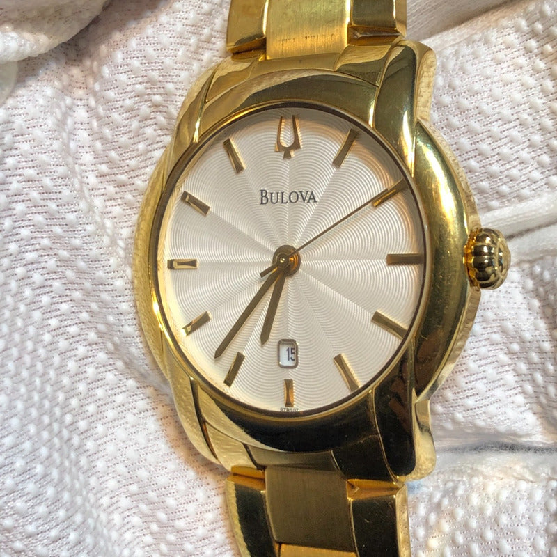 Reloj Bulova Hombre Año 2012 Dial Guilloché Fecha A Las 6