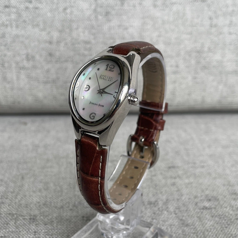 Reloj Plata 925 Ecclissi Mujer 2004 Dial Madreperla Cuarzo