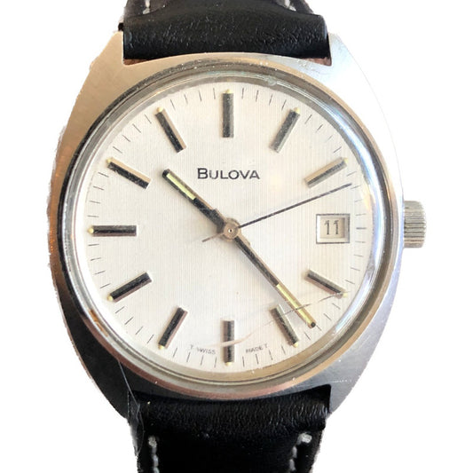 Reloj Bulova Hombre 1970 Suizo Cuerda Manual Leer Detalle