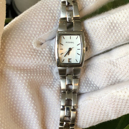 Reloj Fossil Mujer 2001 Caja Tonneau Sunburst Vertical