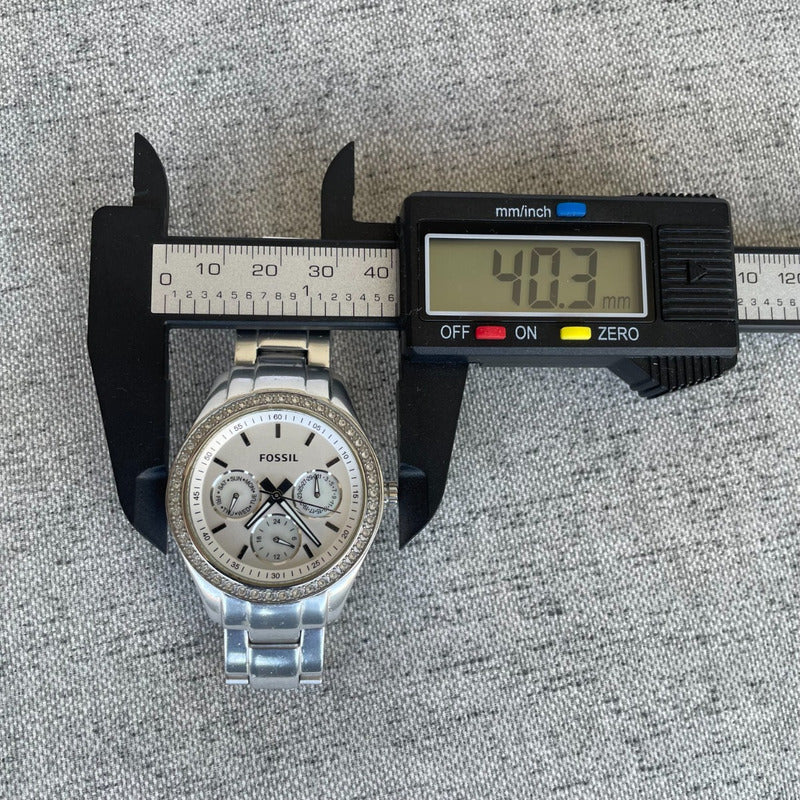 Reloj Fossil Mujer Año 2011 Aluminio Multifunción Cristales