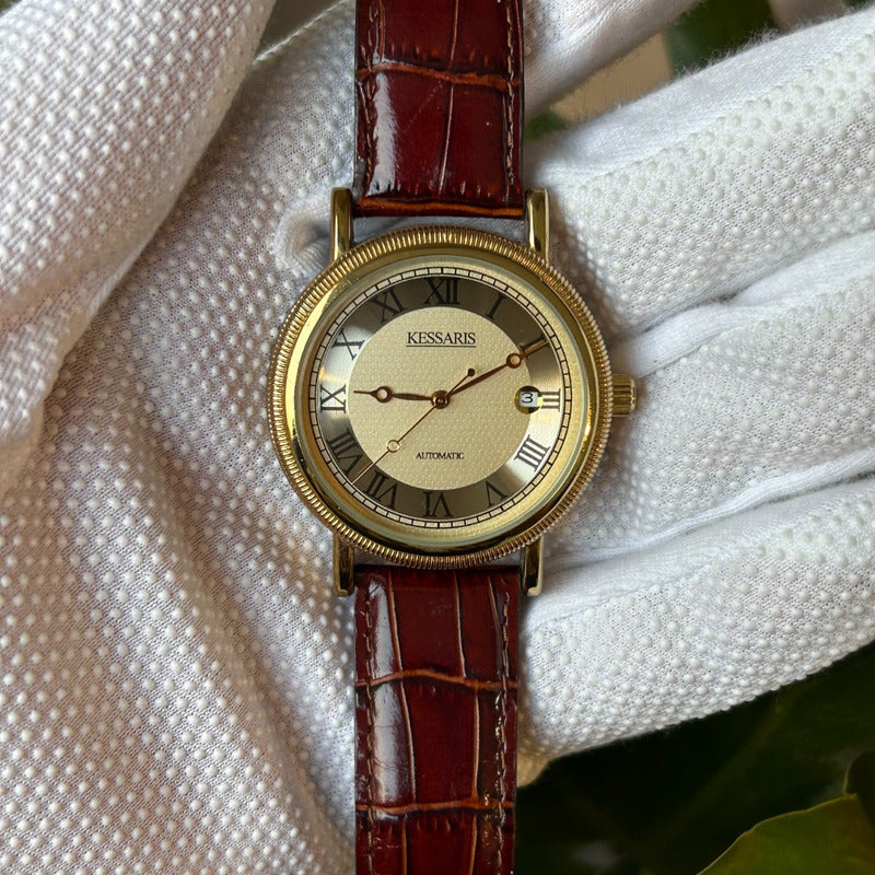 Reloj Kessaris Hombre Año 2001 Automático Boutique Griega Nuevo