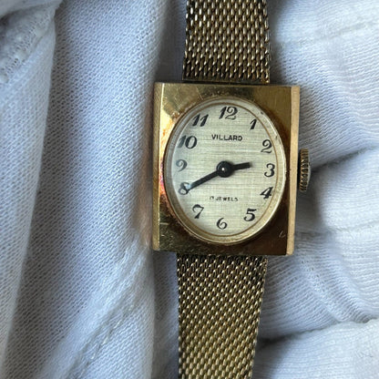 Reloj Villard Mujer A Cuerda Vintage Año 1959 Cuadrado Suizo