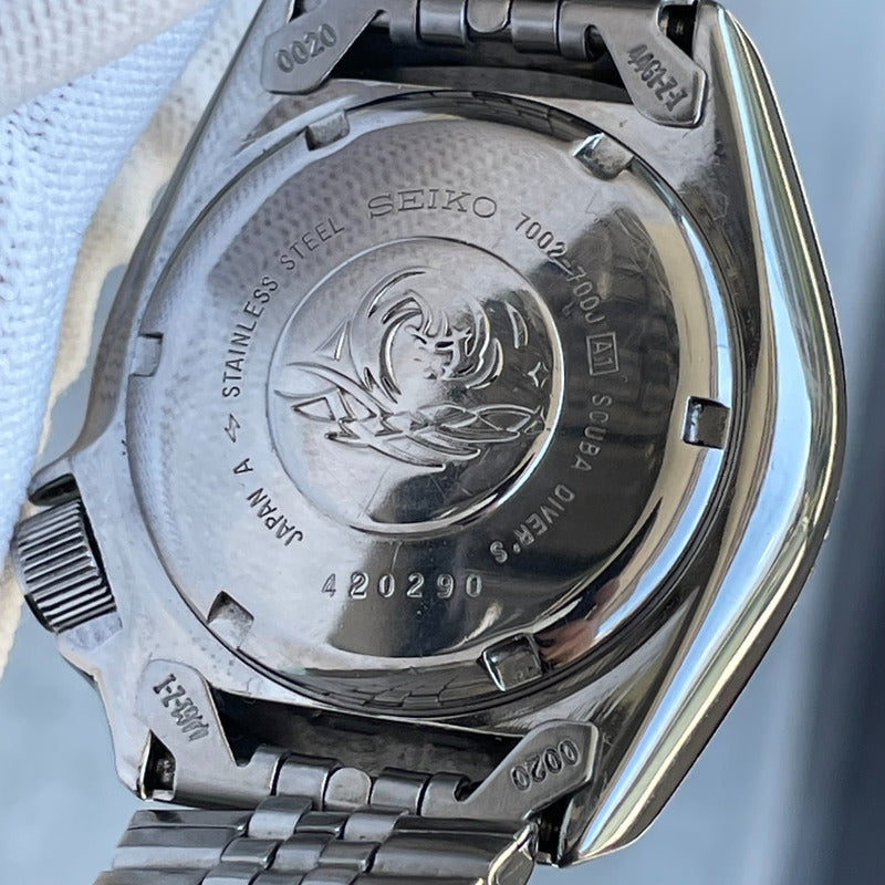 Reloj Seiko Hombre Año 1994 Diver Automático 7002 Azul/negro