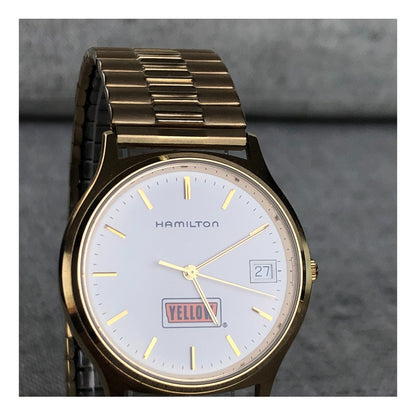Reloj Hamilton 9812 Vintage Logo Yellow Hombre