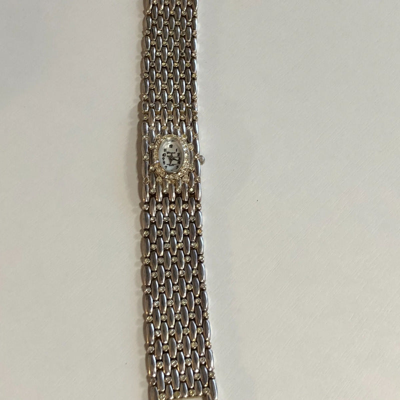 Reloj Geneva Mujer Años 90´s Brazalete Joya Incrustado