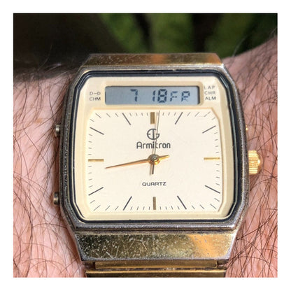Reloj Armitron Quartz Vintage 80s Análogico/digital Hombre
