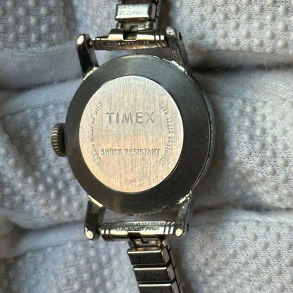 Reloj Timex Mujer A Cuerda Vintage Año 1966 Dial Patina Crema