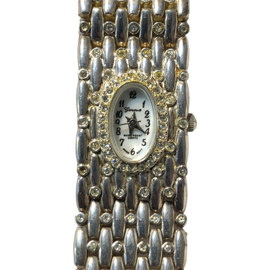 Reloj Geneva Mujer Años 90´s Brazalete Joya Incrustado
