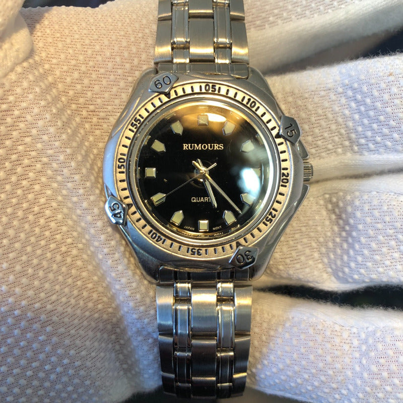 Reloj Rumours Hombre Vintage 1997 Negro Diver Japan Movt